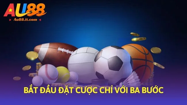 Bắt đầu đặt cược chỉ với ba bước